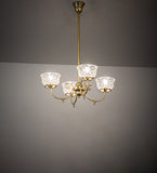 27"W Revival Gas & Electric 4 Lt Chandelier