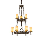 31"W Newcastle 9 Lt Two Tier Chandelier