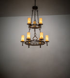 31"W Newcastle 9 Lt Two Tier Chandelier