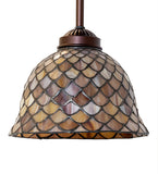 8"W Tiffany Fishscale Mini Pendant