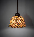 8"W Tiffany Fishscale Mini Pendant