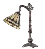 20"H Belvidere Bridge Arm Table Lamp