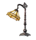 20"H Peaches Bridge Arm Table Lamp