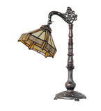 20"H Peaches Bridge Arm Table Lamp