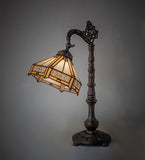 20"H Peaches Bridge Arm Table Lamp