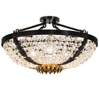 24"W Chrisanne Crystal Flushmount