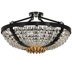 24"W Chrisanne Crystal Flushmount