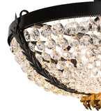 24"W Chrisanne Crystal Flushmount