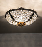 24"W Chrisanne Crystal Flushmount