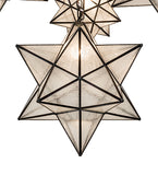 72"W Moravian Star 19 Lt Cascading Chandelier