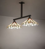 38.5"L Parker Poppy 2 Lt Island Pendant