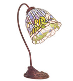 18"H Tiffany Flowering Lotus Desk Lamp