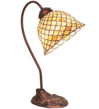 8"W Tiffany Fishscale Desk Lamp