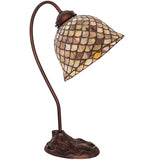 8"W Tiffany Fishscale Desk Lamp