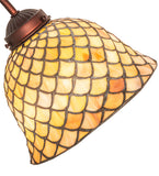 8"W Tiffany Fishscale Desk Lamp