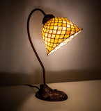 8"W Tiffany Fishscale Desk Lamp