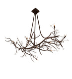 60"L Winter Solstice 11 Lt Oblong Chandelier