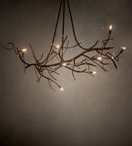 60"L Winter Solstice 11 Lt Oblong Chandelier