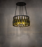 26"W Tuscan Vineyard 20 Lt Wine Bottle Chandelier