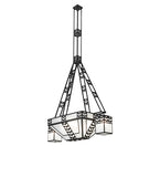 70"L Monaca Oblong Chandelier