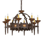 28"W Antibes 8 Lt Chandelier