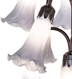 63"H Gray Tiffany Pond Lily 12 Lt Floor Lamp