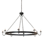 60"W Suffolk 8 Lt Chandelier