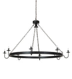 60"W Suffolk 8 Lt Chandelier