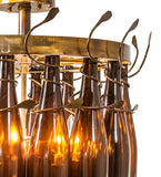 20"W Tuscan Vineyard Estate 16 Light Wine Bottle Chandelier