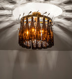 20"W Tuscan Vineyard Estate 16 Light Wine Bottle Chandelier