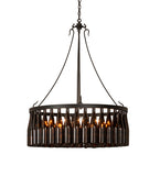 36"W Tuscan Vineyard 24 Wine Bottle Chandelier
