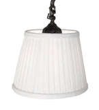 60"H Victorian Bridge Arm W/Pleated Textrene Shade Floor Lamp