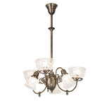 27"W Revival Gas & Electric 6 Lt Chandelier