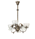 27"W Revival Gas & Electric 6 Lt Chandelier