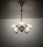 27"W Revival Gas & Electric 6 Lt Chandelier