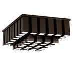 35"W Cityscape Vista Flushmount