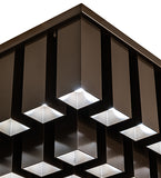 35"W Cityscape Vista Flushmount