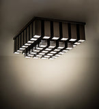 35"W Cityscape Vista Flushmount