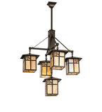 32"W Seneca Sprig 5 Lt Chandelier