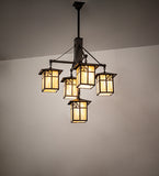 32"W Seneca Sprig 5 Lt Chandelier