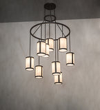 48"W Cartier 9 Lt Cascading Chandelier