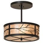 18"W Branches Semi-Flushmount