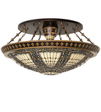 45"W Fleur-de-lis Semi-Flushmount