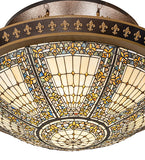 45"W Fleur-de-lis Semi-Flushmount
