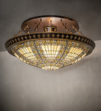 45"W Fleur-de-lis Semi-Flushmount