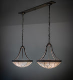 56"L Vincent Honeycomb 2 Lt Oblong Island Pendant