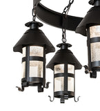 50"W Rutland 6 Lantern Chandelier