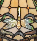 12"W Tiffany Dragonfly Pendant