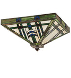 17"Sq Prairie Wheat Flushmount