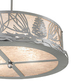 22"W Mountain Pine Inverted Pendant